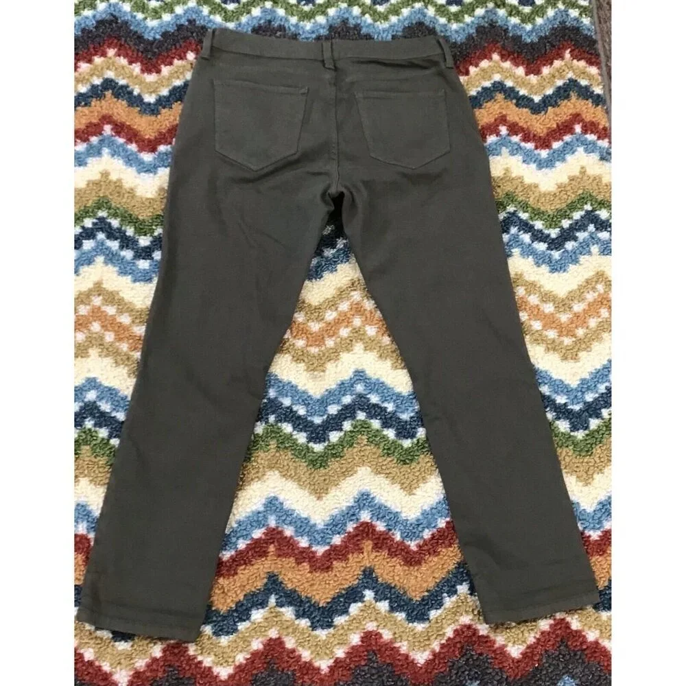 Womans ANA Skinny Ankle Size 8 Army Green Pants - Picture 2 of 2
